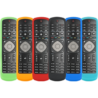 Silicone Remote Control Case Compatible With Philips RM-L1225 TV Remote Shockproof Protective Shell Cover With a Lanyard