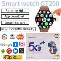 New GT200 4G Smart Watch Video Chat 32GB Memory WIFI SIM Card NFC Sports GPS Positioning Heart Rate 4G Andriod Watch Men