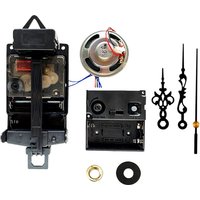 Quartz Pendulum Clock Movement With Black Hands with Music Box Speaker Battery Operated Melody Mechanism for DIY Clock