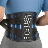 Rückenbandage zur Linderung von Schmerzen im unteren Rücken, atmungsaktive Taillenbandage, verstellbare Lendenwirbelstütze für Bandscheibenvorfall, Ischias, Skoliose