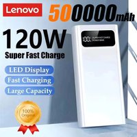 Lenovo 2026 CCC Certified 200000mAh 120W Super Fast Charging Power Bank LED Digital Display Long Lasting for iOS Android Laptops