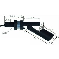 1PCS Float Switch Fluid Water Level Sensing Switch Sensor 12v 24v Black Liquid Level Sensor Automatic Water Pump Controller