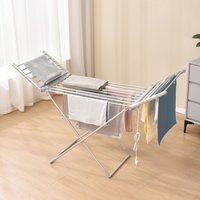 Electric Heated Clothes Drying Rack, 230W Foldable Airer with Constant Temperature for Home Use