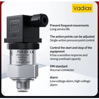 Water Pressure Switch 100bar 200bar Pneumatic/Oil/Hydraulic Pressure Switch 10bar/20bar/50bar Stainless Steel Pressure Switch
