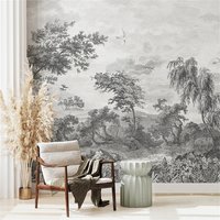 Custom Forest Trees wallpapers for living room Background Vintage Mural wall paper Home Decor wall stickers bedroom decoration