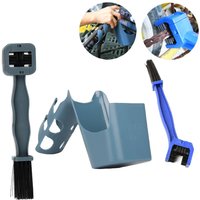 Motorcycle Bike Chain Cleaner Tool Splash Proof Portable Wear-resistant Dark Blue Grease Storage Tool for Motorcycles