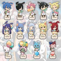 Anime FAIRY TAIL 10CM Chibi Christmas Version Acrylic Stand Action Figure Natsu Toy PVC Fairy Tail Desktop Standing Sign gift