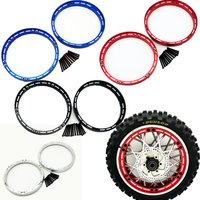 Aluminum Rear Wheel Reinforcement Rings for Losi 1/4 Promoto MX Motorcycle Compatible with LOS46003