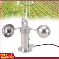 Anemometers Wind Speed Monitoring Sensor 3 Cups Wind Speed Sensor Anemometer 0‑3.8V Aluminium Alloy