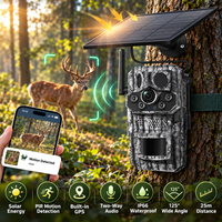 Kamera do obserwacji dzikiej przyrody zasilana energią słoneczną, wyposażona w 5-megapikselowy sensor, GPS, detekcję ruchu PIR, powiadomienia w aplikacji, dwukierunkową komunikację audio i