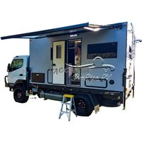 for Luxury 4x4 Off Road Truck Box Expedition Camper Caravan Pickup Motorhome Truck Camping Cabin With Bathroom