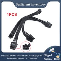 1PCS Power Supply Cable PCI Express GPU 8Pin to Dual 8(6+2)Pin PCI-E Graphics Card 8Pin 1 to 2 Power Cord