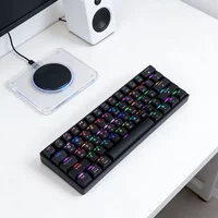 Tri-Mode Bluetooth Wireless Mechanical Keyboard 61 Keys RGB Backlit Gaming Keyboard Universal for Desktop Laptop PC Gamer