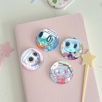 Anime D-Dandys World Finn Round Badge Creative Brooch Clothing Backpack Accessories Lapel Pin