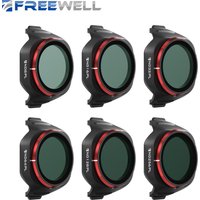 Freewell Drones Bright Day 6 Pack ND/PL Filters ND8/PL,ND16,ND32,ND64,ND128,ND256/PL for DJI Mini 5 Pro Drone Camera Accessories
