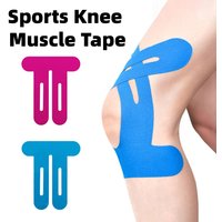 202424-1PCS Pre-Cut Kinesiology Tape for Knee & Posterior Thigh – Leg Support for Running Training, Strain Prevention