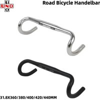 AliExpress NONE UNO 31.8MM Road Bicycle Handelbar BMX Folding Bike Bent Bar Handelbar Long 360/380/400/420/440MM