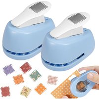 Postage Stamp Puncher Rectangular Embossed Edge Shape Paper Punch Lever Action Craft Puncher Manual Handheld Single Hole Punch