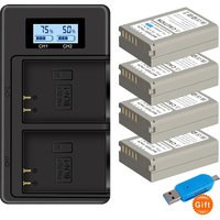 2280mAh BLN-1 BLN 1 PS-BLN1 Battery + Dual USB Charger for Olympus OM-D E-M1, Olympus Pen F, OM-D E-M5, PEN E-P5, OM-D, HLD-6