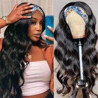 Headband Wig Human Hair Body Wave Wig 180% Density Remy Human Hair Wigs For Black Women Brazilian Ready To Wear Wig image 3