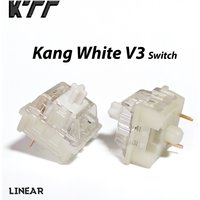 KTT Kang White V3 Switch Mechanical Keyboard Linear Switch 3 Pin Custom Cherry RGB SMD Gaming Compatible Hot Swap MX Switches