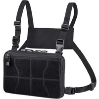 Military Tactical Chest Rig Bag Unisex Adjustable Fanny Pack Multi-Functional Molle Tool Pouch Shoulder Bag Tactical Vest Bag