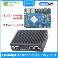 FriendlyElec NanoPC T6 LTS/Plus Board Rockchip RK3588 Cortex A76 6TOPS 4/8/16GB and32/64GB dual 2.5G port HDMI IN NVME
