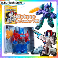 Blokee Transformation Defender V5 Mini OP Jetfire Skyfire Galvatron Blind Box Action Figures Assembly Model Kit Toy Onslaught