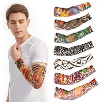 AliExpress NONE 6 PCS Tattoo Sleeves Unisex Summer Cycling Sun Protection Arm Covers Beach Driving Fishing Breathable Nightclub Elastic Sleeves