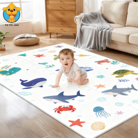 Foldable XPE Baby Play Mat Lightweight Non Toxic Crawling Mat for Newborn Portable Waterproof Play Rug Infants Travel Crawl Mat