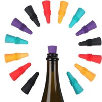 1PC Silicone Wine and Beverage Bottle Cap Set Leak Proof Champagne Bottles Sealer Stoppers Wine Cork Saver Stopper Reusable