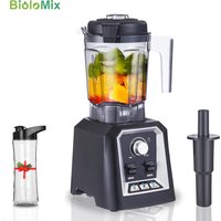 BioloMix Automatic Program Professional Kitchen Smoothie Blender BPA FREE 2L Low-profile Jar Food Mixer Juicer Ice Crusher