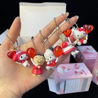New Red Three-Dimensional Pendant Blind Box Kt Cat Meiledi Cute Action Figure Bag Pendant Decoration Gift For Girls' Festival