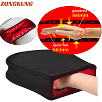 Red & Infrared Light Therapy Device For Hand Arthritis Fingers Pain Relief 660NM Red Light 850NM Near Infrared Mitten Glove