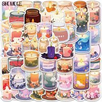 10/30/50PCS Cartoon Aromatherapy Candles Cute Graffiti Stickers Kawaii DIY Travel Luggage Guitar Fridge Laptop Sticker Decal