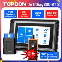 TOPDON AD800 BT 2 OBD2 Allsystem-Scanner Professionelles Kfz-Diagnosegerät Automotive-Scanner Aktiver Test AUTOVIN-Scanner