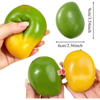 New Mango Stress Ball Soft Sensory Fidget Toy Squeeze Ball Round Blocks Filled ASMR Anti Stress Toys for Adults