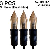 3/1 PCS JINHAO Fountain Pen HeartBeat Nib EF/F/M Nib For 9019/X159100/9056/9036/9016 Series Stationery School Office Supplies