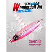 JIGGING PRO 40g 60g 80g Slow Jig Shore Jigging Lure Sea Fishing Bait Glow Slow Fall Fishing Lure