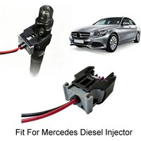 4Pcs 2-Pin Fit For Delphi Diesel Injector Connector Plugs For Mercedes Benz C-Class E-Class Sprinter Replacement 13816706