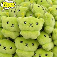 1/2/4/6/12pcs Cute Alien Cat Plush Keychains Soft Plushie Dolls Kawaii Mini Toy Backpack Pendant Lovely Bag Decor Christmas Gift
