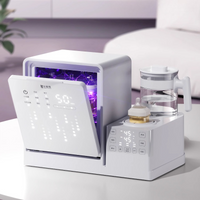 3-in-1 Baby Feeding Machine - UV Sterilizer, Milk Shaker & Thermostatic Kettle, 99.99% Bacteria Removal with Drying