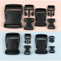 Boucles de déverrouillage noires 10-50 mm, 10-50 pièces, en plastique réglables pour sangles de sac à dos, fermetures de sangles de bagages, fermoirs d'insertion