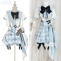 Lolita Prince Department Daily Cosplay Two Dimensional Waist Plaid Overalls Pumpkin Pant Bow Tie Lapel White Shirt Top Set Women