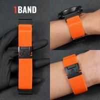 BUSKOZ Quick Release Watch Strap For Fenix 8 7 6 5 43mm 47mm 51mm Elastic Woven Breathable Sweatproof Metal Buckle Fitness Band
