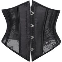 Sexy black mesh sheer waistband with open design slimming and shaping belt for the waist