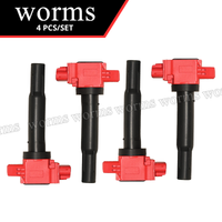 Worms Racing Ignition Coil High Performance 4Pcs Set For Suzuki Swift IV V Sx4 S-Cross K12B K12C K14C 33400-81P00