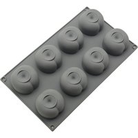 8 Hole Round Cherry Shape Silicone Mousse Cake Mold Cartoon Series French Dessert Mould DIY Jelly Pudding Chocolate Baking Tools