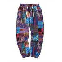 Summer Fashion Personalized Texture Design Hip Hop Pattern 3D Printing Men's and Women's Casual Loose Pants Large Size