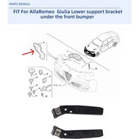Lower support bracketunder the front bumper For Alfa Romeo Giulia 2016-2022 OEM 50546905 50534353